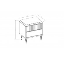 Прикроватная тумба Gravita (Гравита) GRAV-27 слоновая кость Прикроватная тумба Gravita (Гравита) GRAV-27 слоновая кость