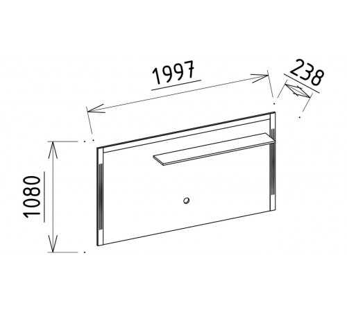 Тумба под ТВ Лоретто (Loretto) LORET-15pp+c Тумба под ТВ Лоретто (Loretto) LORET-15pp+c