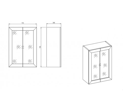 Тумба под ТВ Лоретто (Loretto) LORET-15pp+c Тумба под ТВ Лоретто (Loretto) LORET-15pp+c