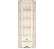 Шкаф-витрина угловой Сиена (Бодега Белый) Шкаф-витрина угловой Сиена (Бодега Белый)