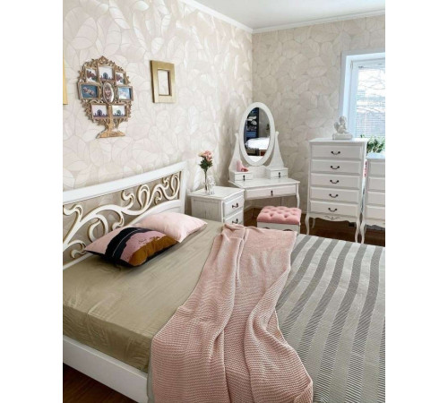 Двуспальная кровать Лиана MUR-114-01 (коса патина) Двуспальная кровать Лиана MUR-114-01 (коса патина)