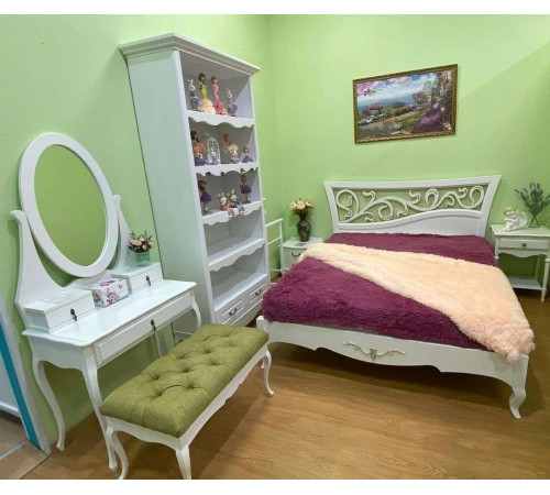 Двуспальная кровать Лиана MUR-114-01 (коса патина) Двуспальная кровать Лиана MUR-114-01 (коса патина)