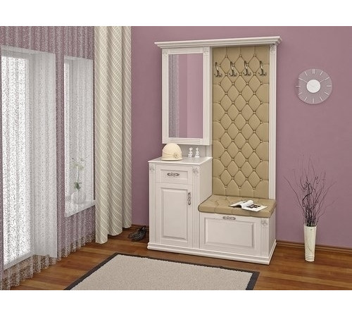 Прихожая Милан MUR-110p-03 с зеркалом и тумбой Прихожая Милан MUR-110p-03 с зеркалом и тумбой