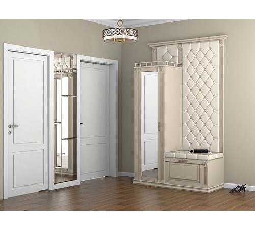 Прихожая Милан-Прованс MUR-110p-04 с зеркалом и шкафом Прихожая Милан-Прованс MUR-110p-04 с зеркалом и шкафом