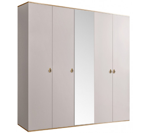 Пятистворчатый шкаф для одежды с зеркалом Rimini РМШ1/5 (слоновая кость) Пятистворчатый шкаф для одежды с зеркалом Rimini РМШ1/5 (слоновая кость)