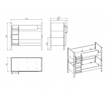 Кровать детская Мавенна (Mavenna), 2-х ярусная MAVN-41 Кровать детская Мавенна (Mavenna), 2-х ярусная MAVN-41